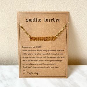 New Taylor Swift Antihero necklace and card